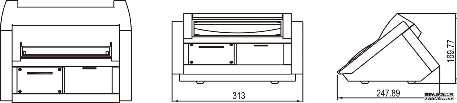 耀華XK3190—DS1 數(shù)字稱(chēng)重顯示控制器產(chǎn)品尺寸